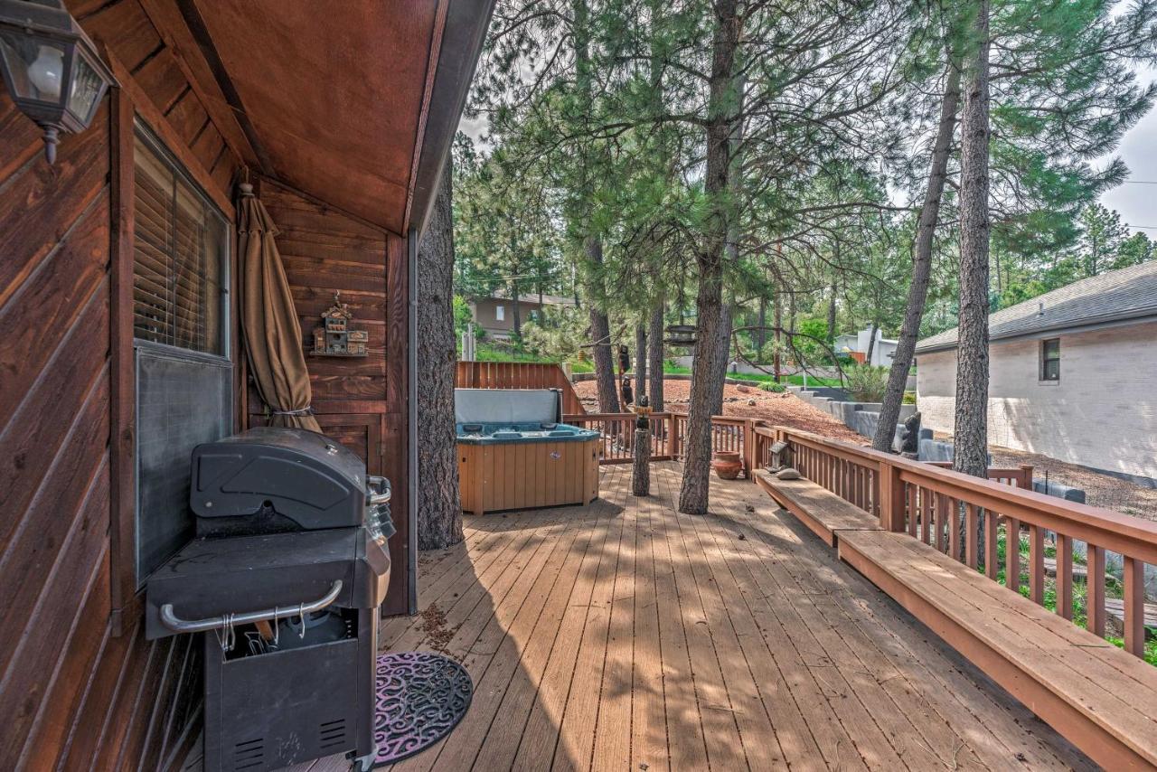 Cozy Ruidoso Cabin With Private Hot Tub And Large Deck エクステリア 写真